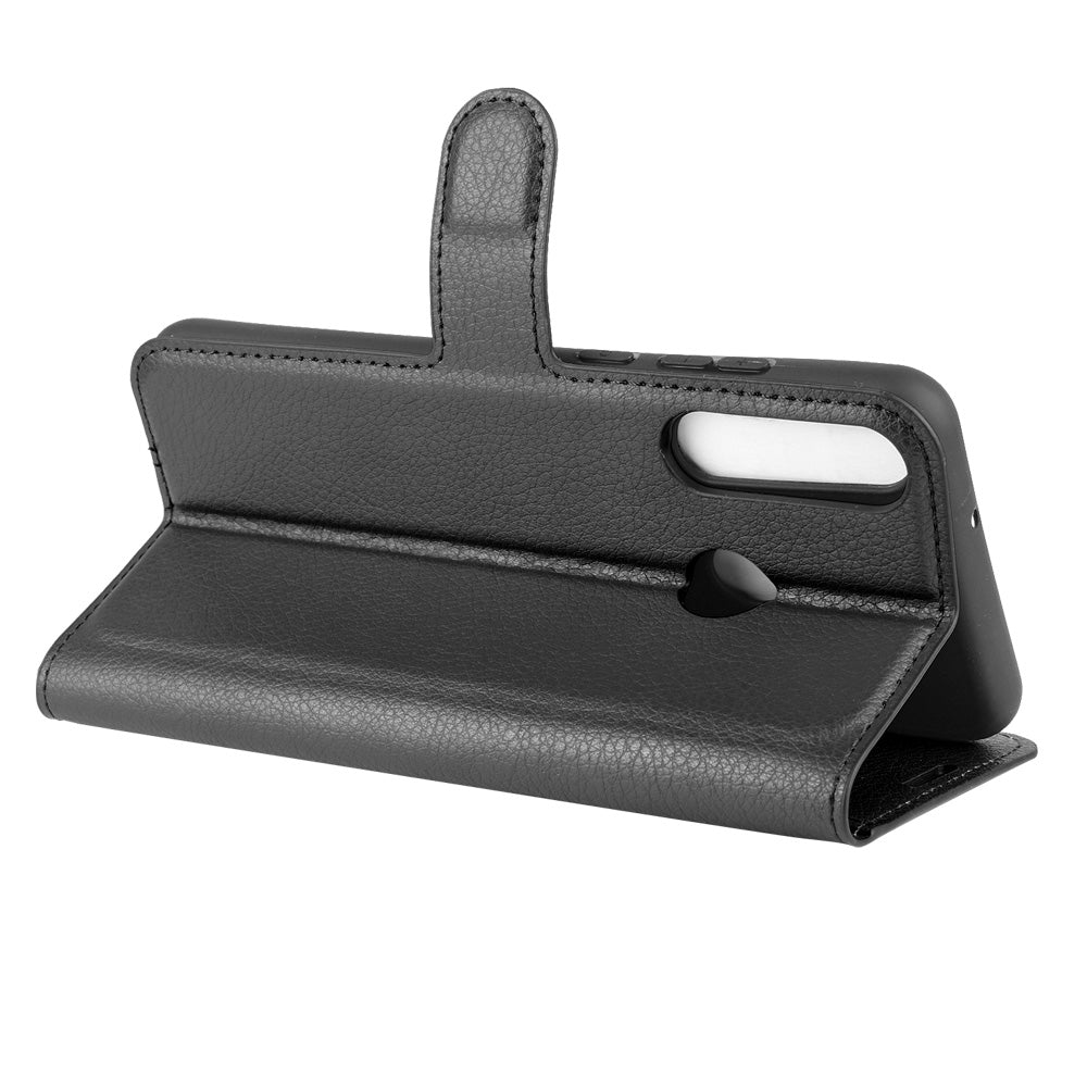 Huawei Y6P Pu Wallet Case [Black]