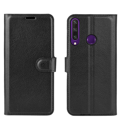 Huawei Y6P Pu Wallet Case [Black]