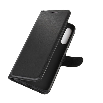 Huawei Y6P Pu Wallet Case [Black]