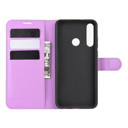 Huawei Y6P Pu Wallet Case [Purple]