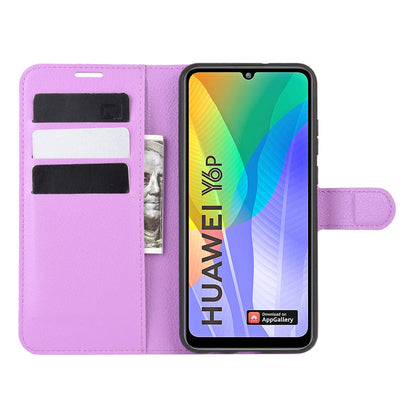 Huawei Y6P Pu Wallet Case [Purple]