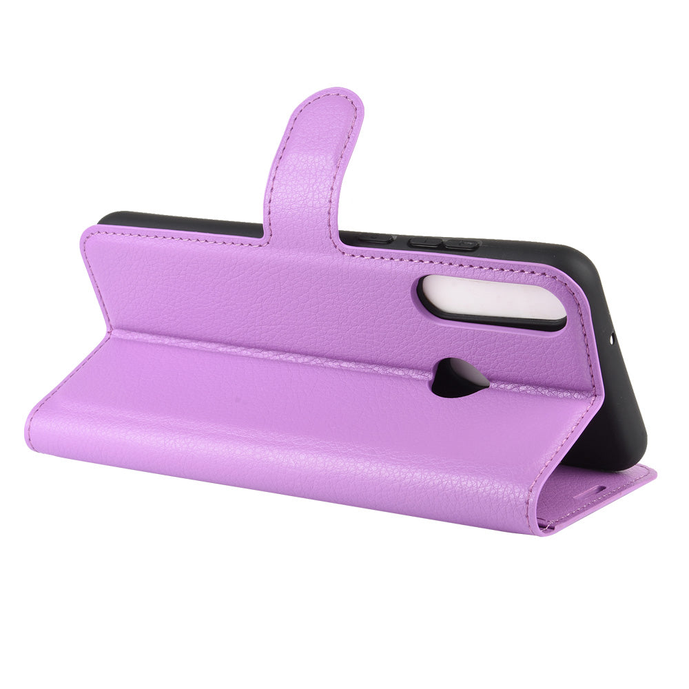 Huawei Y6P Pu Wallet Case [Purple]
