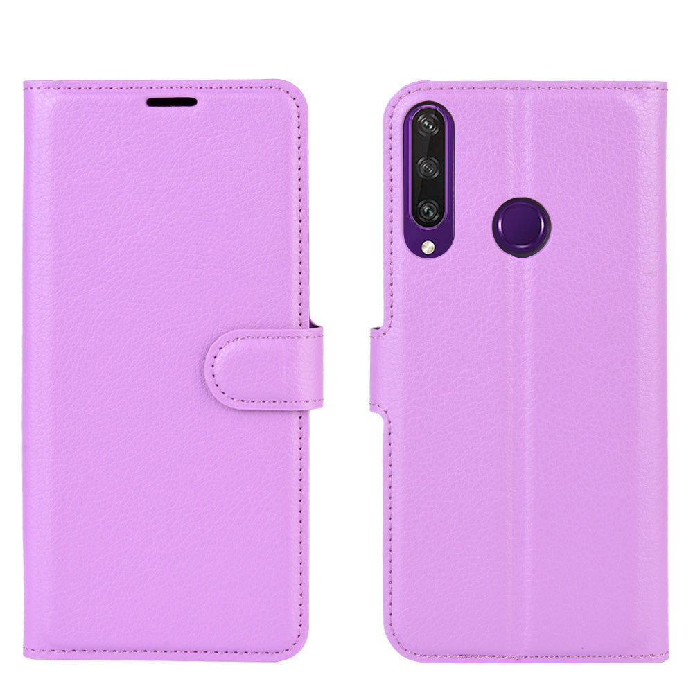 Huawei Y6P Pu Wallet Case [Purple]