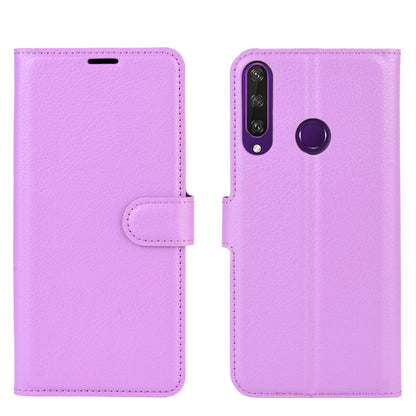 Huawei Y6P Pu Wallet Case [Purple]
