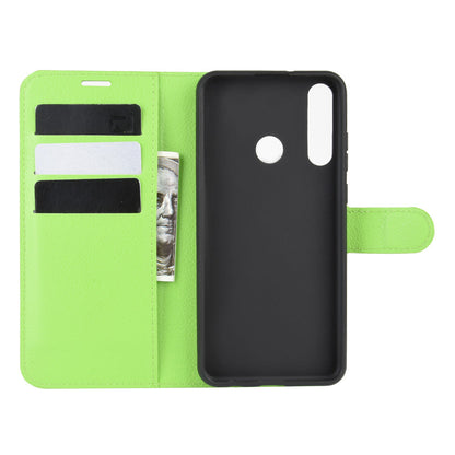 Huawei Y6P Pu Wallet Case [Green]