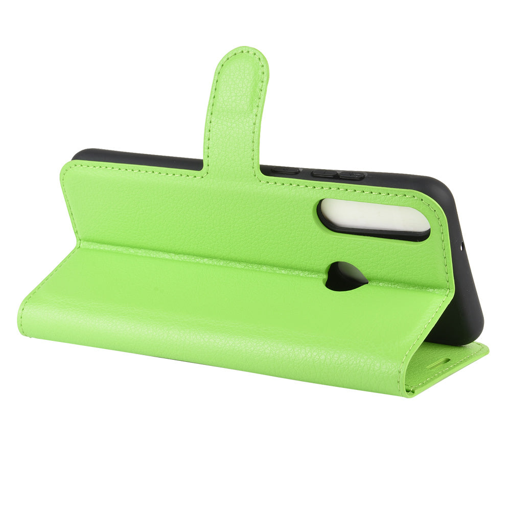 Huawei Y6P Pu Wallet Case [Green]