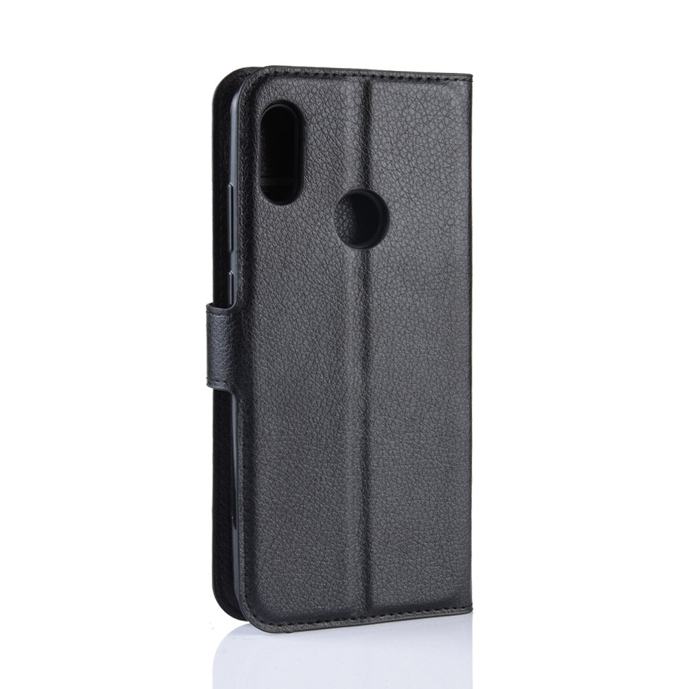 Huawei Y6S Pu Wallet Case [Black]