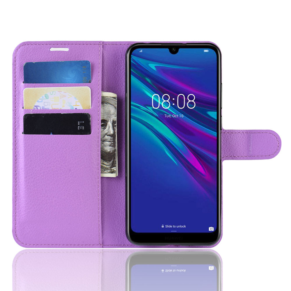 Huawei Y6S Pu Wallet Case [Purple]