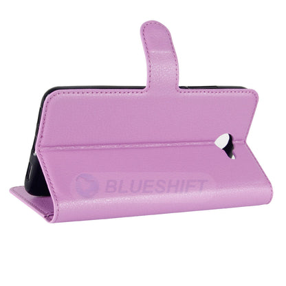 Huawei Y7 Pu Wallet Case [Purple]