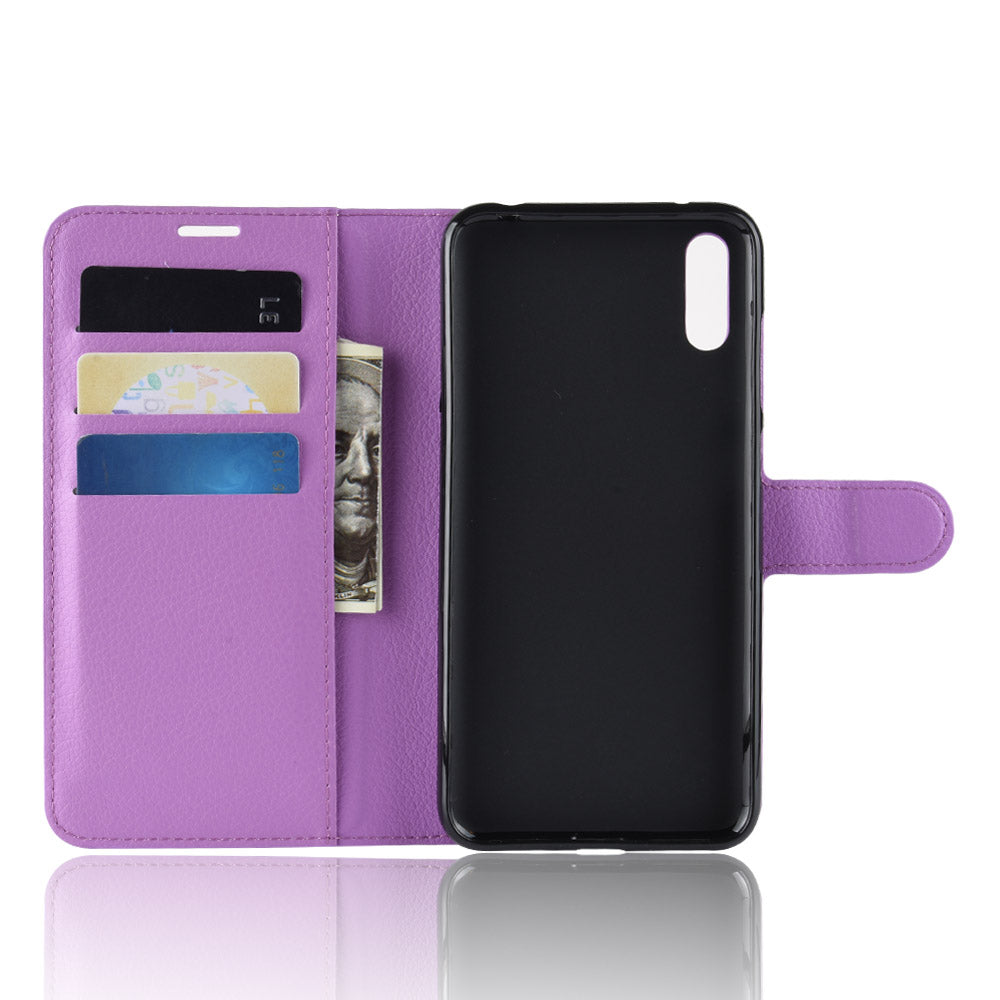 Huawei Y7 Pro 2019 Pu Wallet Case [Purple]
