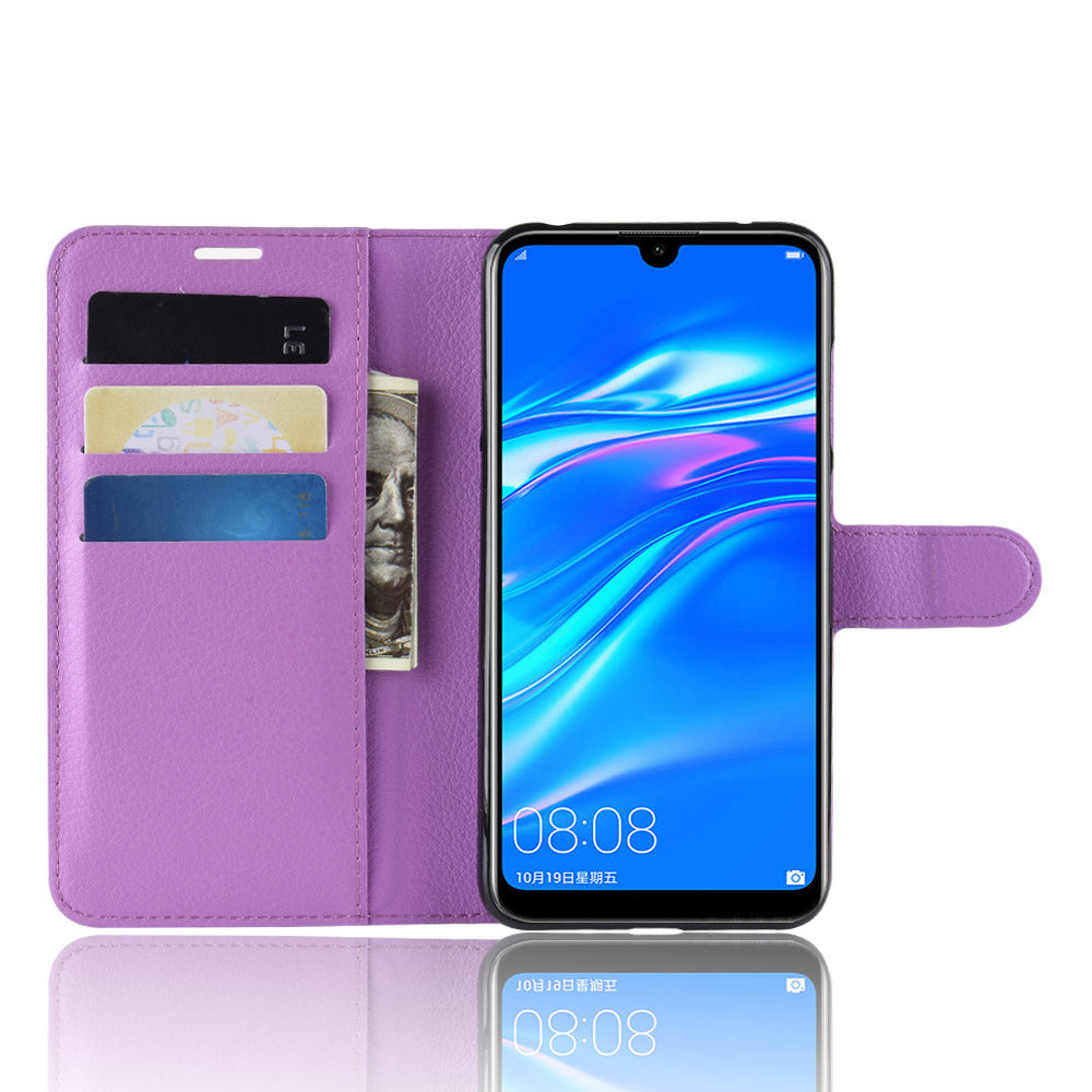 Huawei Y7 Pro 2019 Pu Wallet Case [Purple]