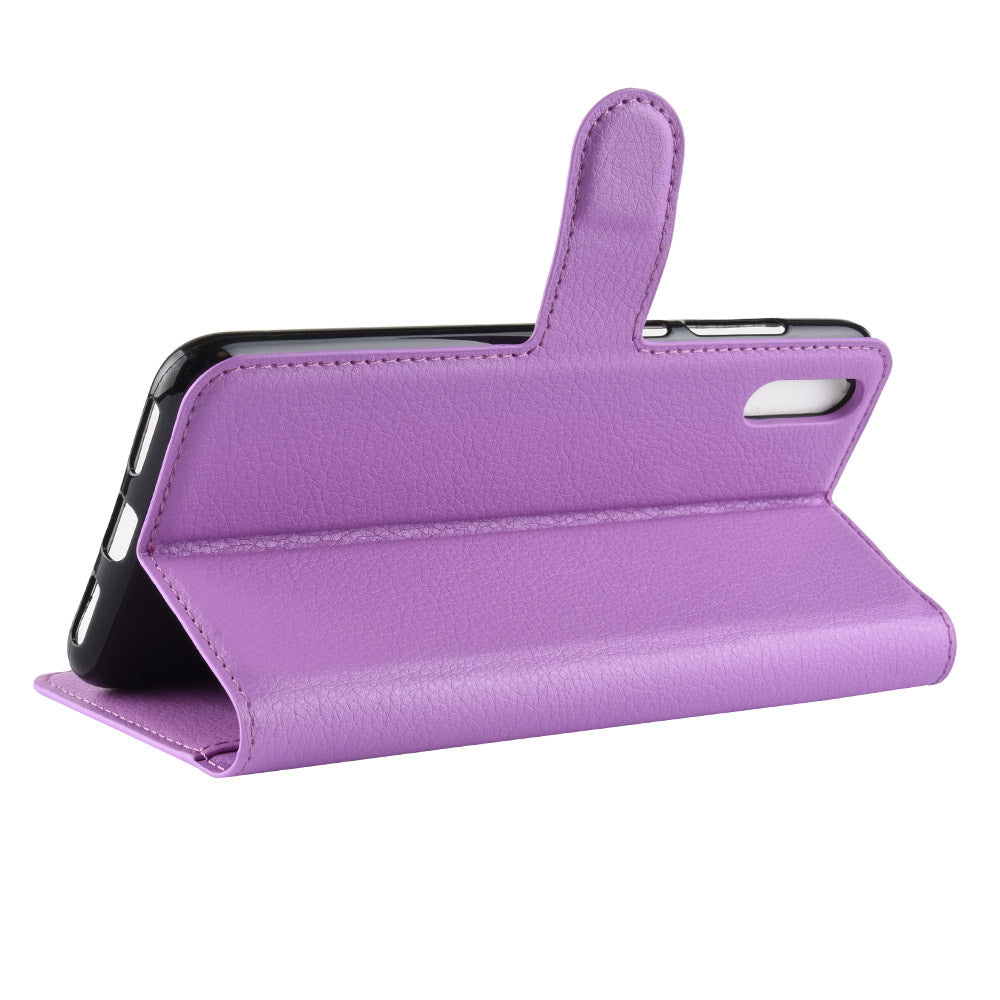 Huawei Y7 Pro 2019 Pu Wallet Case [Purple]
