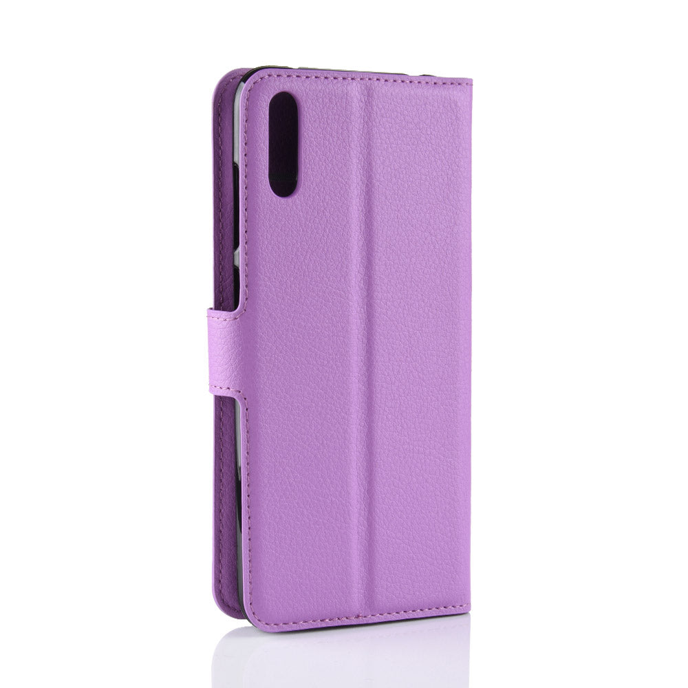 Huawei Y7 Pro 2019 Pu Wallet Case [Purple]