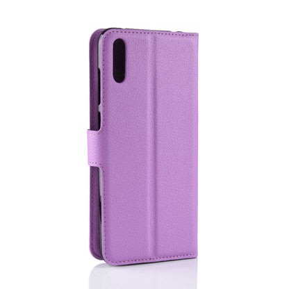Huawei Y7 Pro 2019 Pu Wallet Case [Purple]