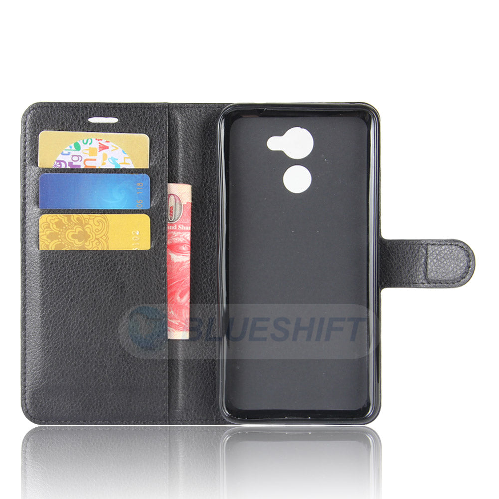 Huawei Y7 Prime Pu Wallet Case [Black]