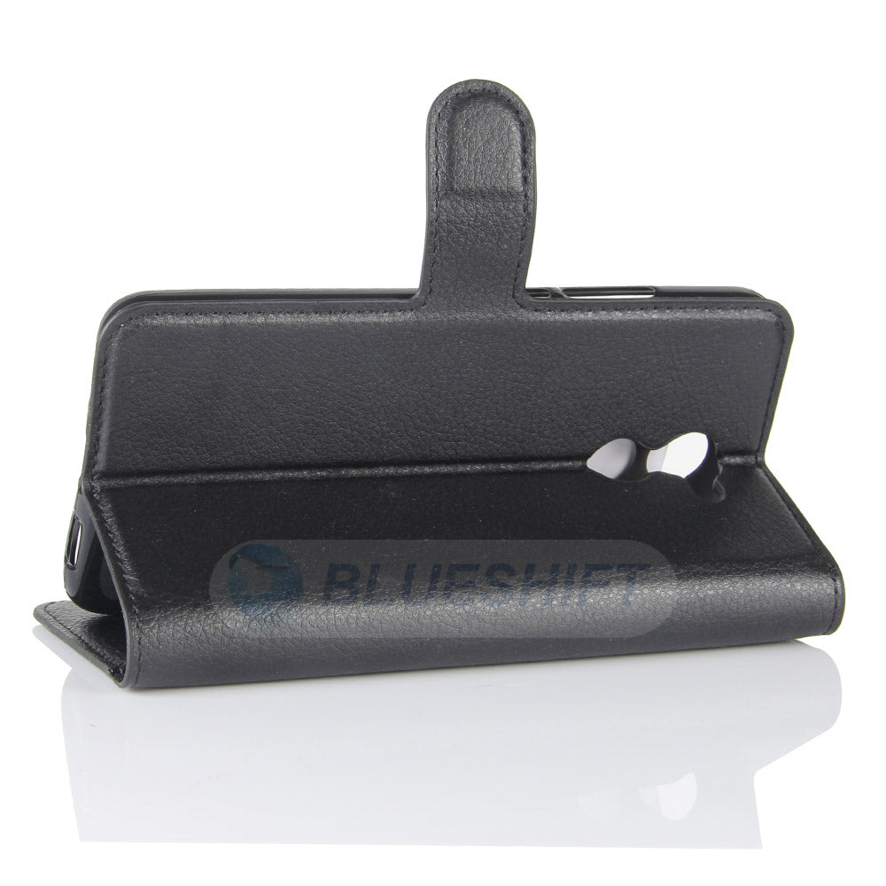 Huawei Y7 Prime Pu Wallet Case [Black]