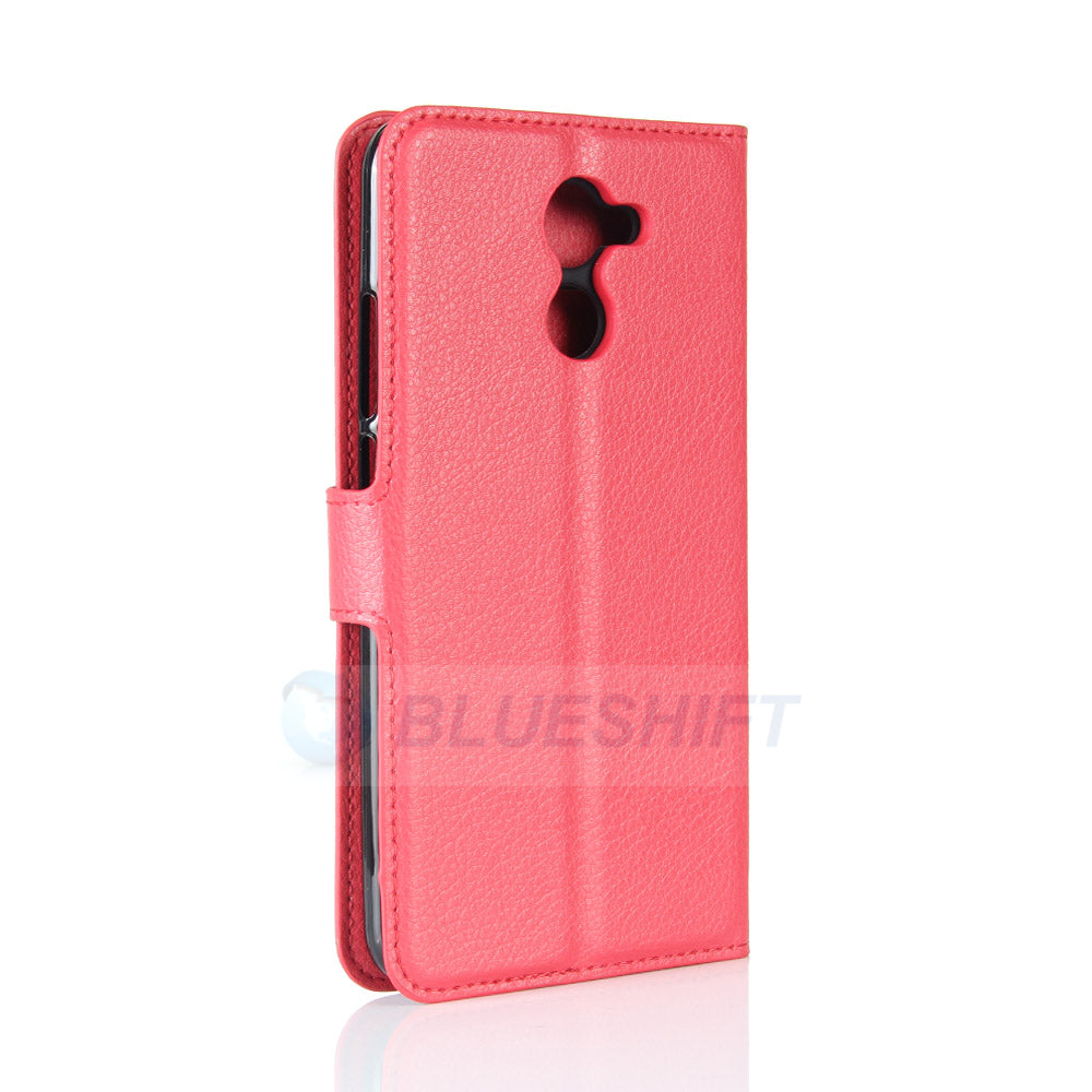 Huawei Y7 Prime Pu Wallet Case [Red]