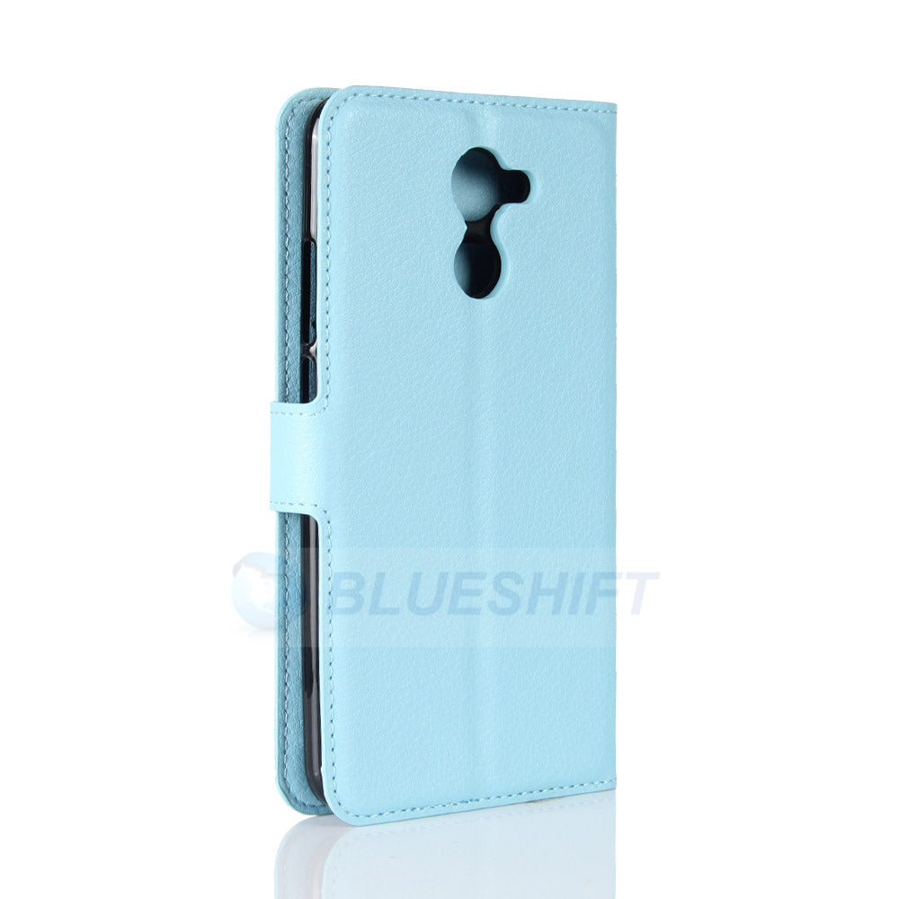Huawei Y7 Prime Pu Wallet Case [Lightblue]