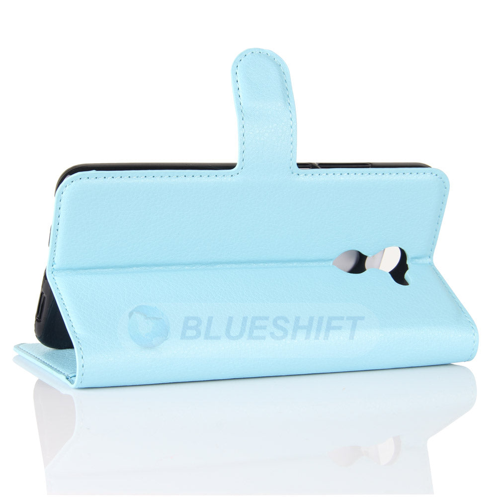 Huawei Y7 Prime Pu Wallet Case [Lightblue]