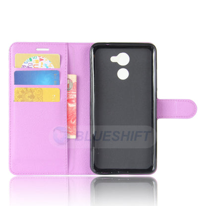 Huawei Y7 Prime Pu Wallet Case [Purple]