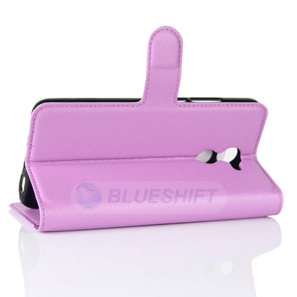 Huawei Y7 Prime Pu Wallet Case [Purple]