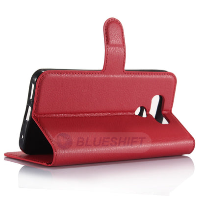 LG G6 Pu Wallet Case [Red]