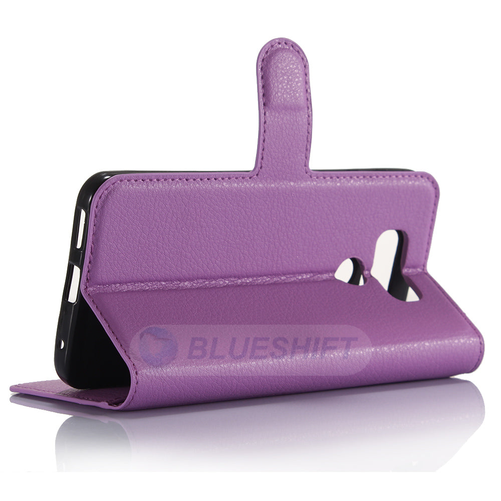 LG G6 Pu Wallet Case [Purple]