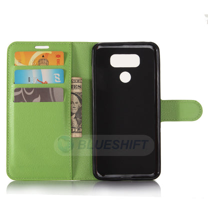 LG G6 Pu Wallet Case [Green]