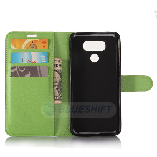 LG G6 Pu Wallet Case [Green]