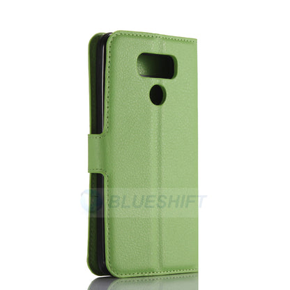 LG G6 Pu Wallet Case [Green]