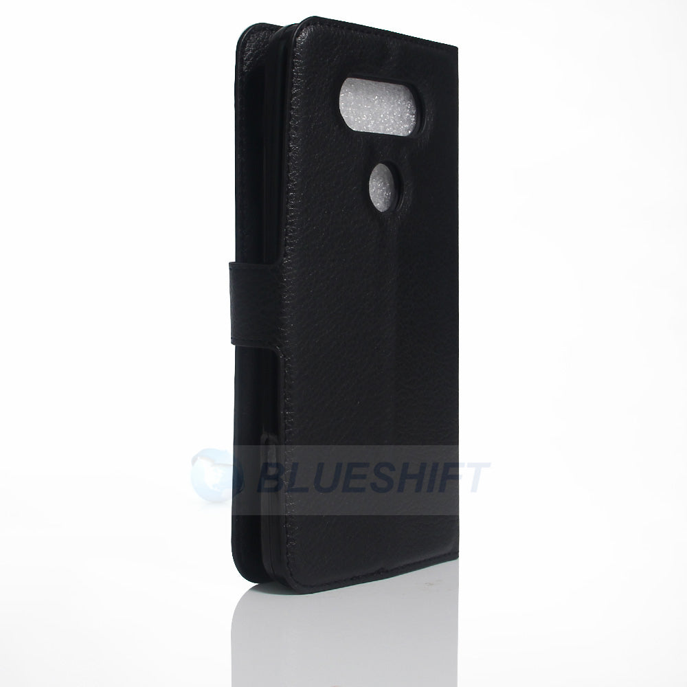 LG V20 Pu Wallet Case [Black]
