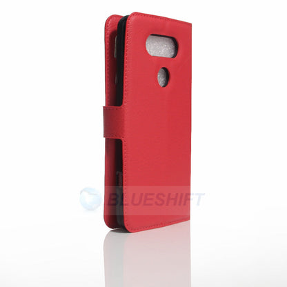LG V20 Pu Wallet Case [Red]