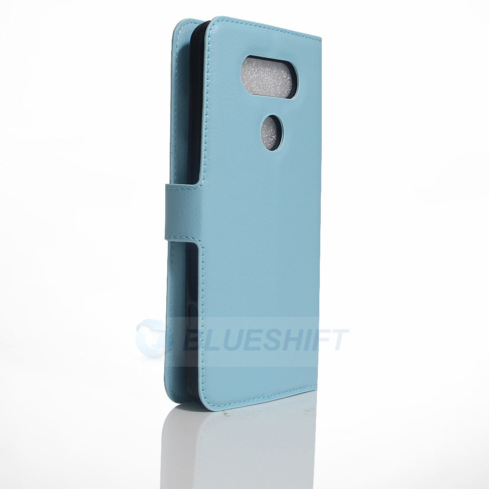 LG V20 Pu Wallet Case [Lightblue]