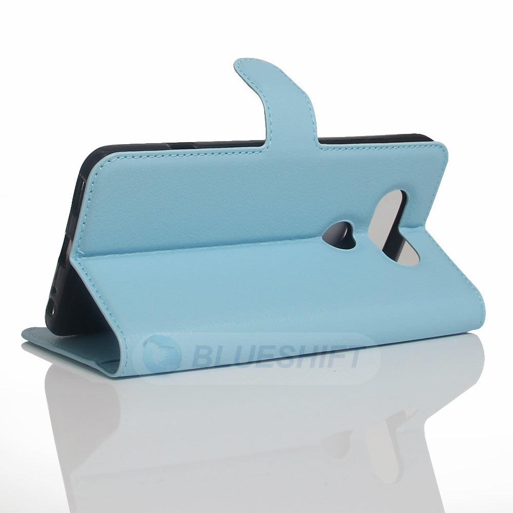LG V20 Pu Wallet Case [Lightblue]