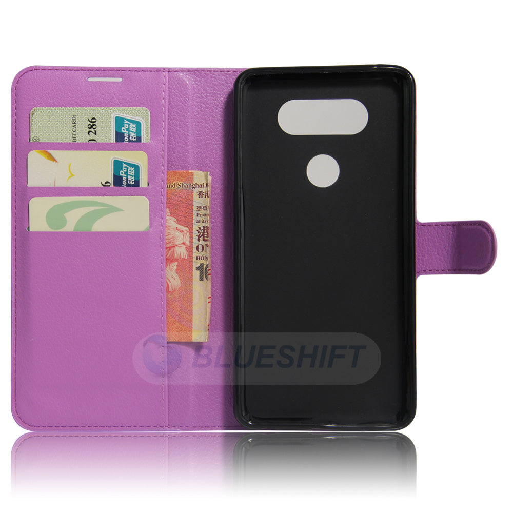 LG V20 Pu Wallet Case [Purple]