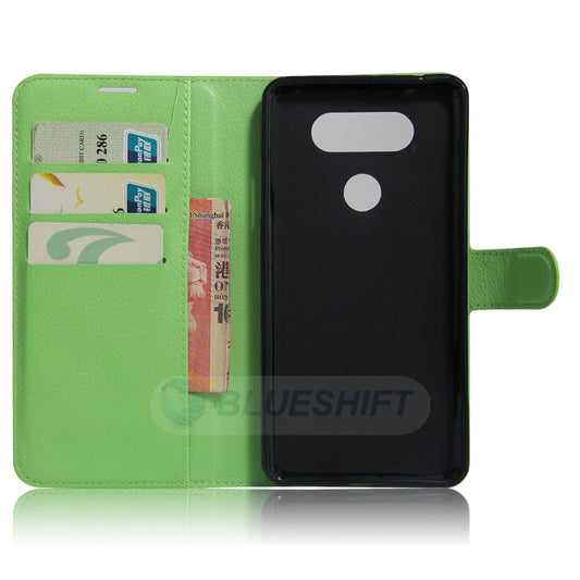 LG V20 Pu Wallet Case [Green]