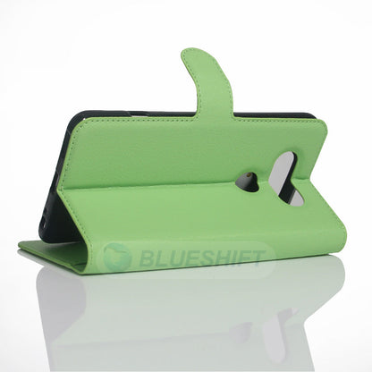 LG V20 Pu Wallet Case [Green]