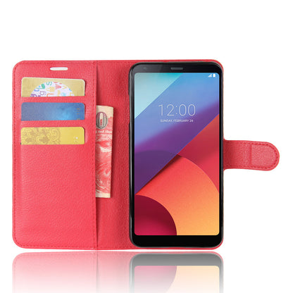 LG V30+ Pu Wallet Case [Red]