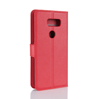 LG V30+ Pu Wallet Case [Red]