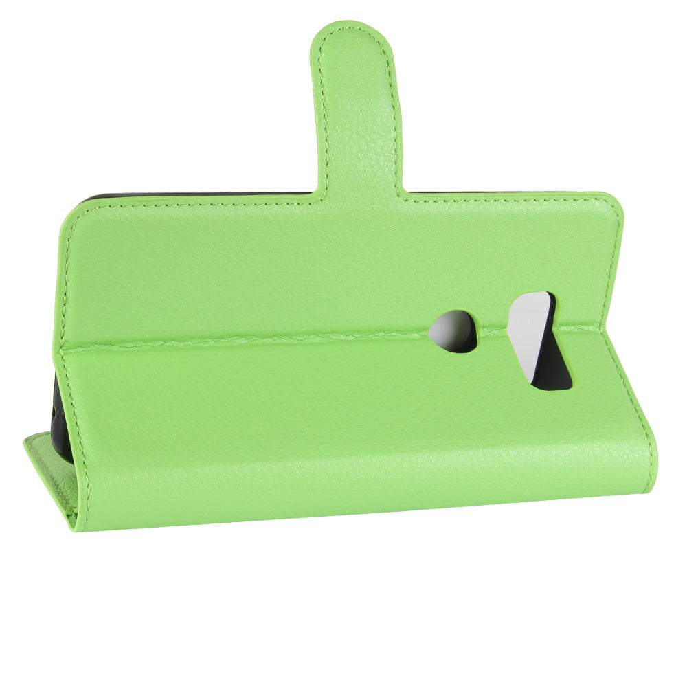 LG V30+ Pu Wallet Case [Green]