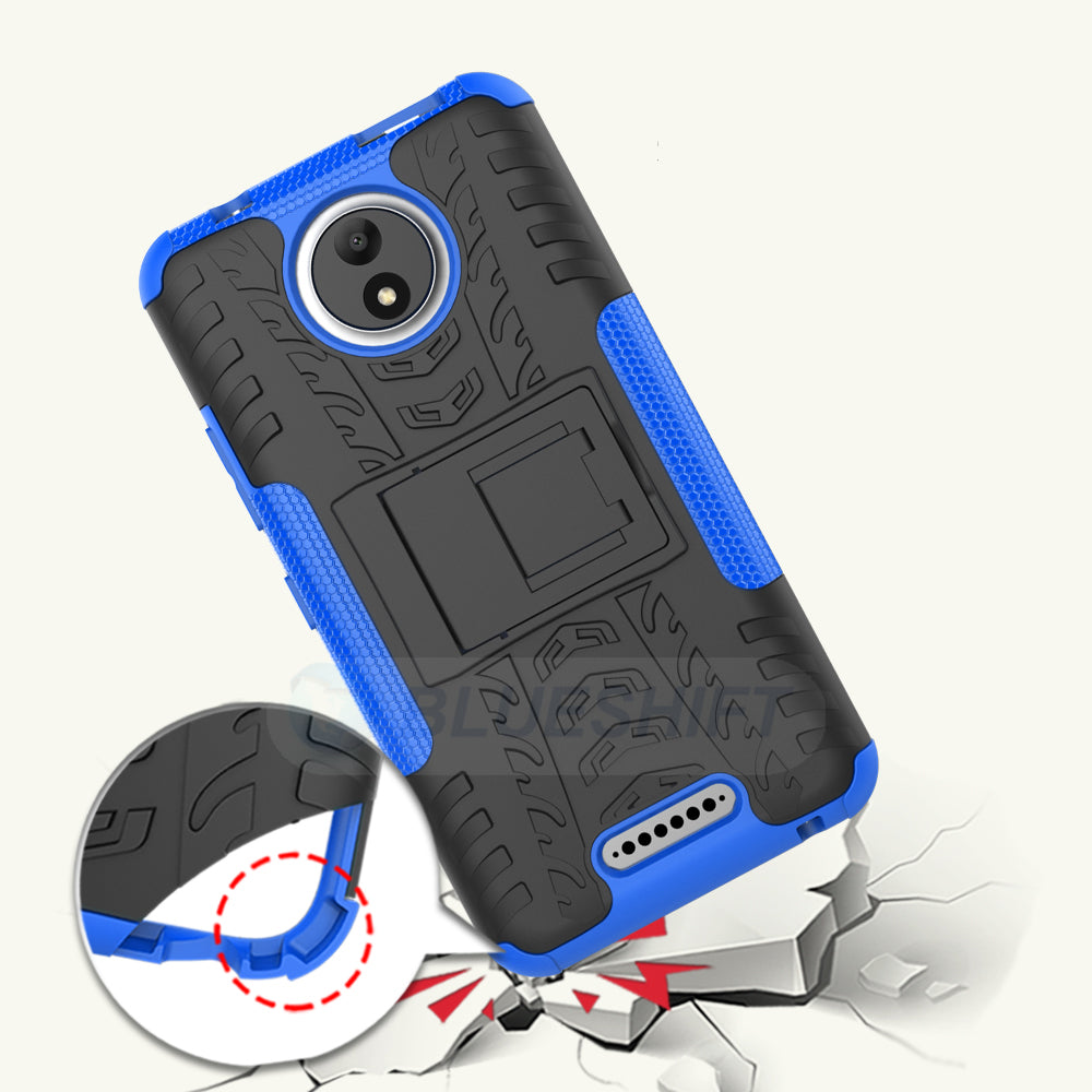 Moto C Heavy Duty Case Blue