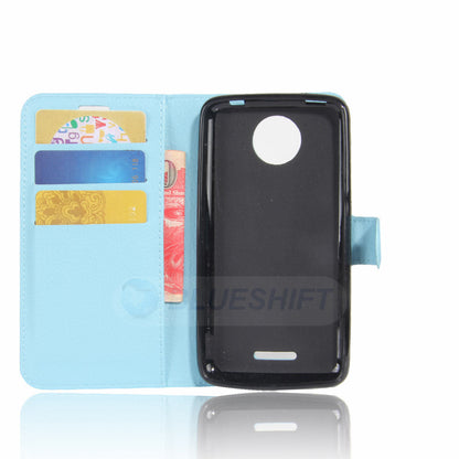 Moto C Pu Wallet Case [Lightblue]