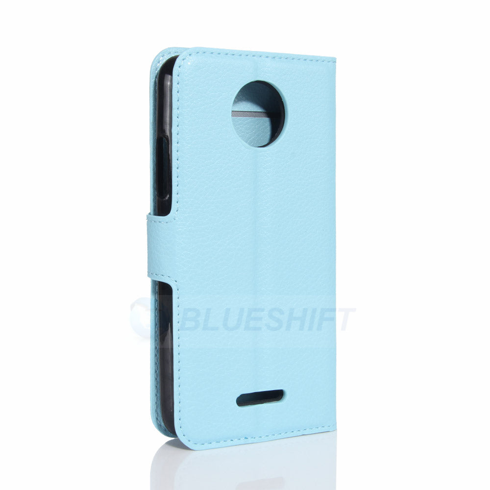Moto C Pu Wallet Case [Lightblue]