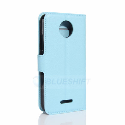 Moto C Pu Wallet Case [Lightblue]