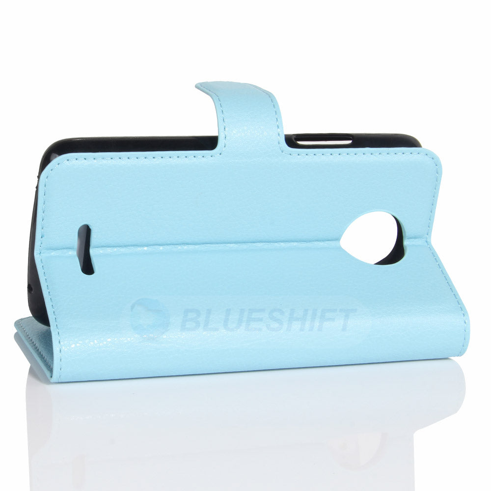 Moto C Pu Wallet Case [Lightblue]