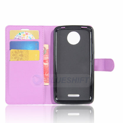 Moto C Pu Wallet Case [Purple]