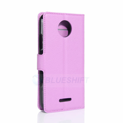 Moto C Pu Wallet Case [Purple]