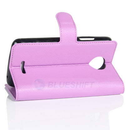 Moto C Pu Wallet Case [Purple]