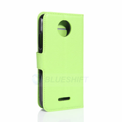 Moto C Pu Wallet Case [Green]