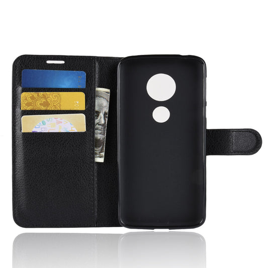 Moto E5/G6Play Pu Wallet Case [Black]